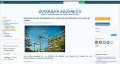 Desktop Screenshot of burgueraabogados.com