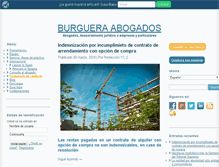 Tablet Screenshot of burgueraabogados.com